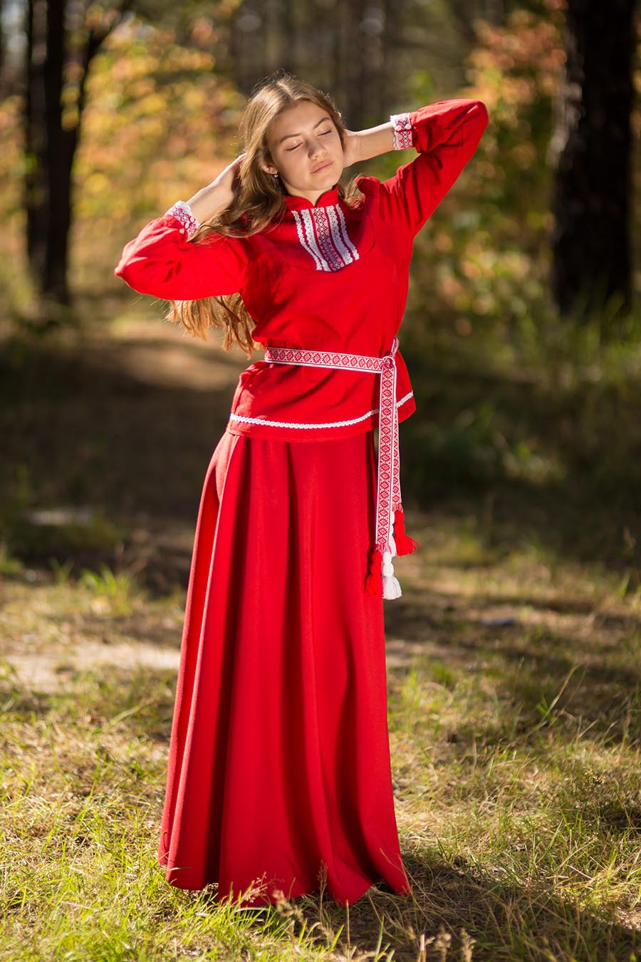 Underwear Women in Slavic costumes in Cali